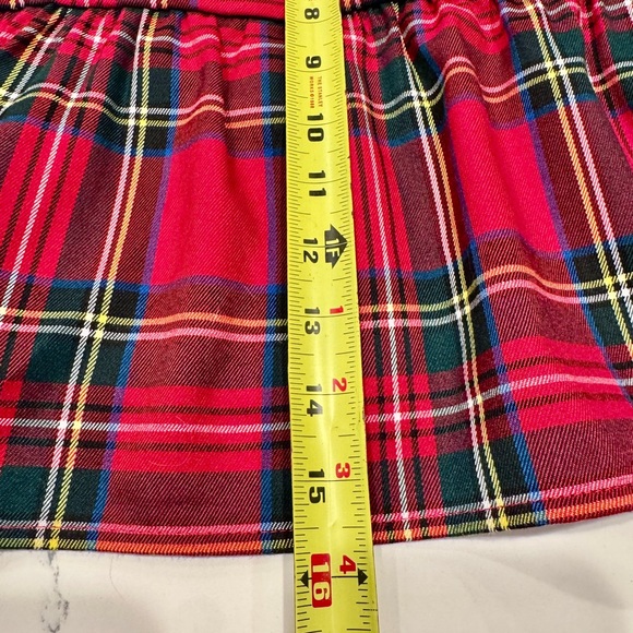 Francesca’s Collections Nicole Plaid Puff Sleeve Pleated Holiday Blouse NWT - Picture 15 of 15